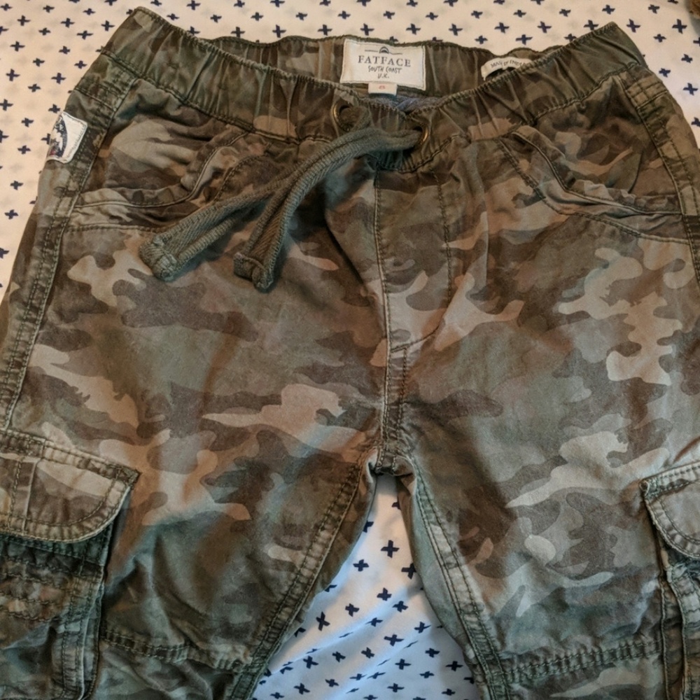 Boys camo drawstring pants